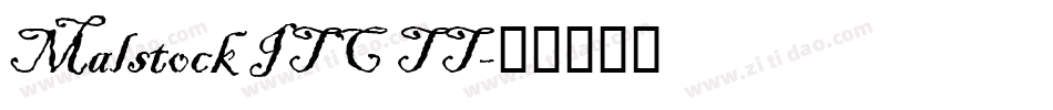 Malstock ITC TT字体转换